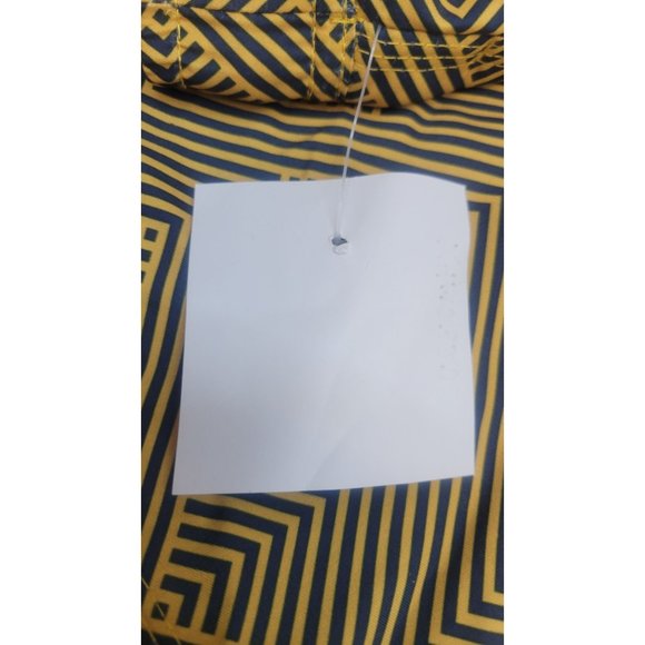 Men's 7" Geometric Swim Shorts - Goodfellow & Co Gold Medium - Picture 5 of 9